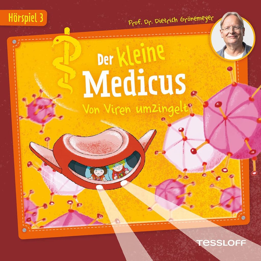 Cover Folge 3 der Hörspielserie Der kleine Medicus: Von Viren umzingelt