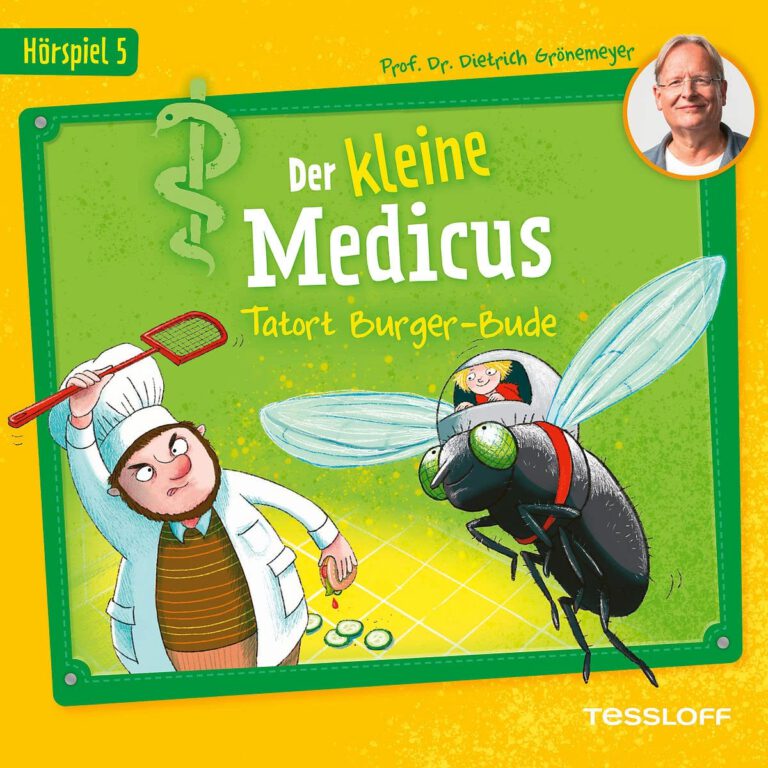 Cover Folge 5 der Hörspielserie Der kleine Medicus: Tatort Burger-Bude